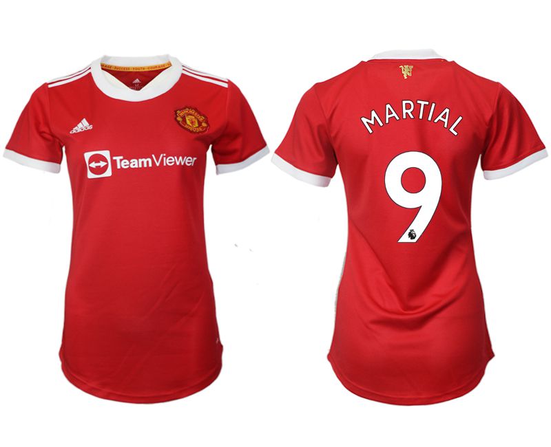 Women 2021-2022 Club Manchester United home aaa version red #9 Soccer Jerseys